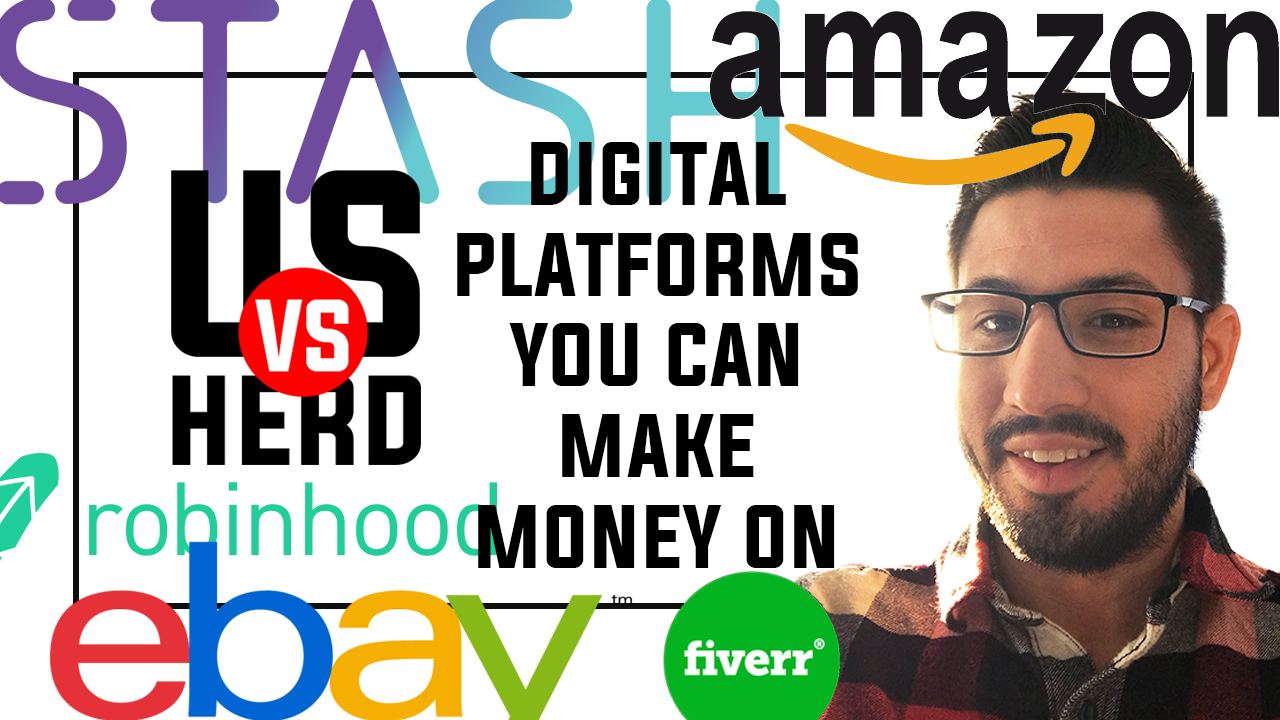 Digital Platforms You Can Make Money on (Robinhood, eBay, Amazon, Fiverr)