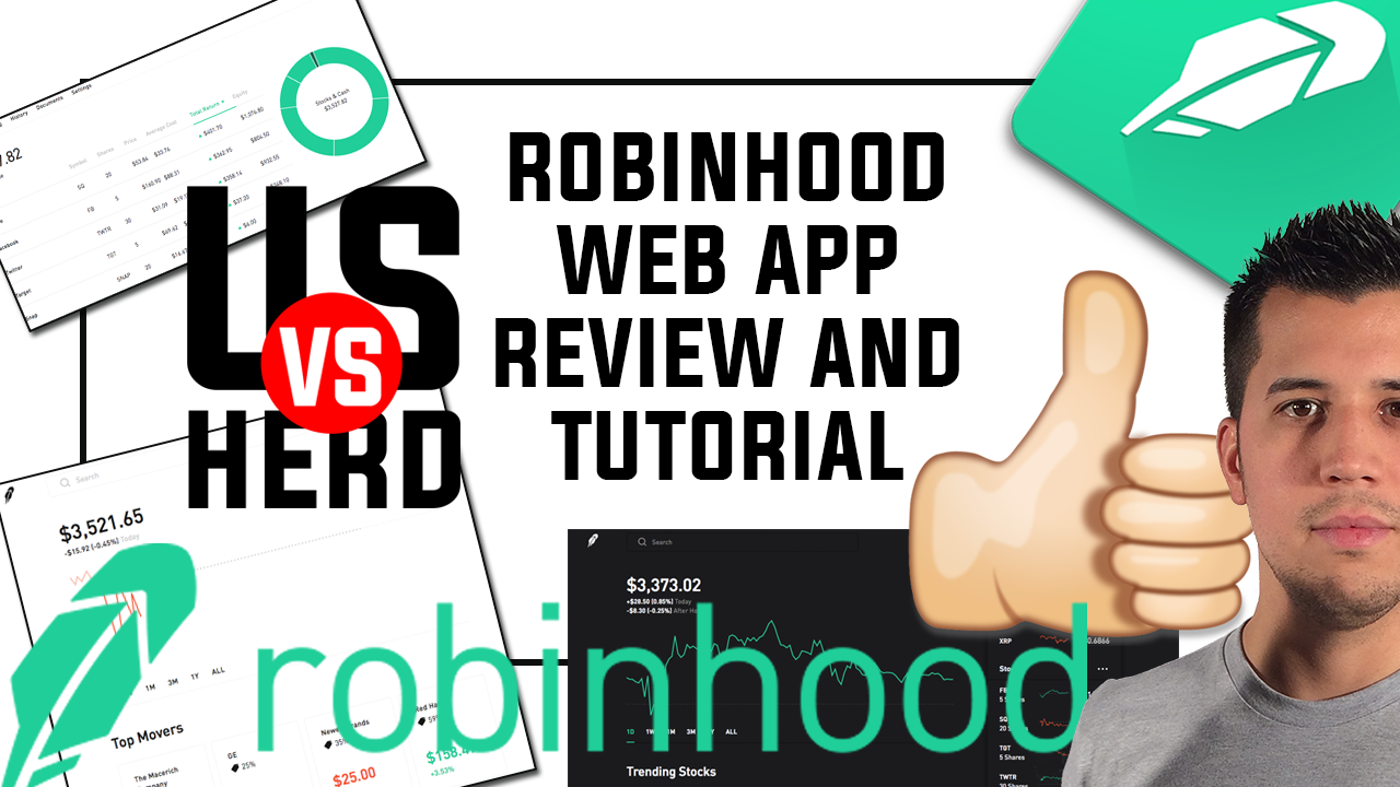 Robinhood Web Platform App Review and Tutorial