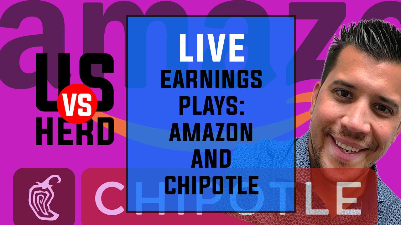 Live Earnings Options Trading Amazon (AMZN) And Chipotle (CMG)