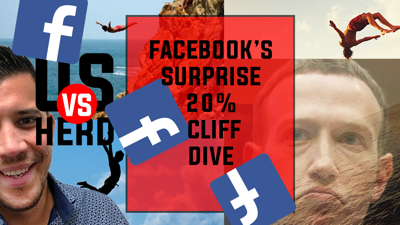 Live Options Trading Facebook (FB) Surprise 20% Earnings Drop