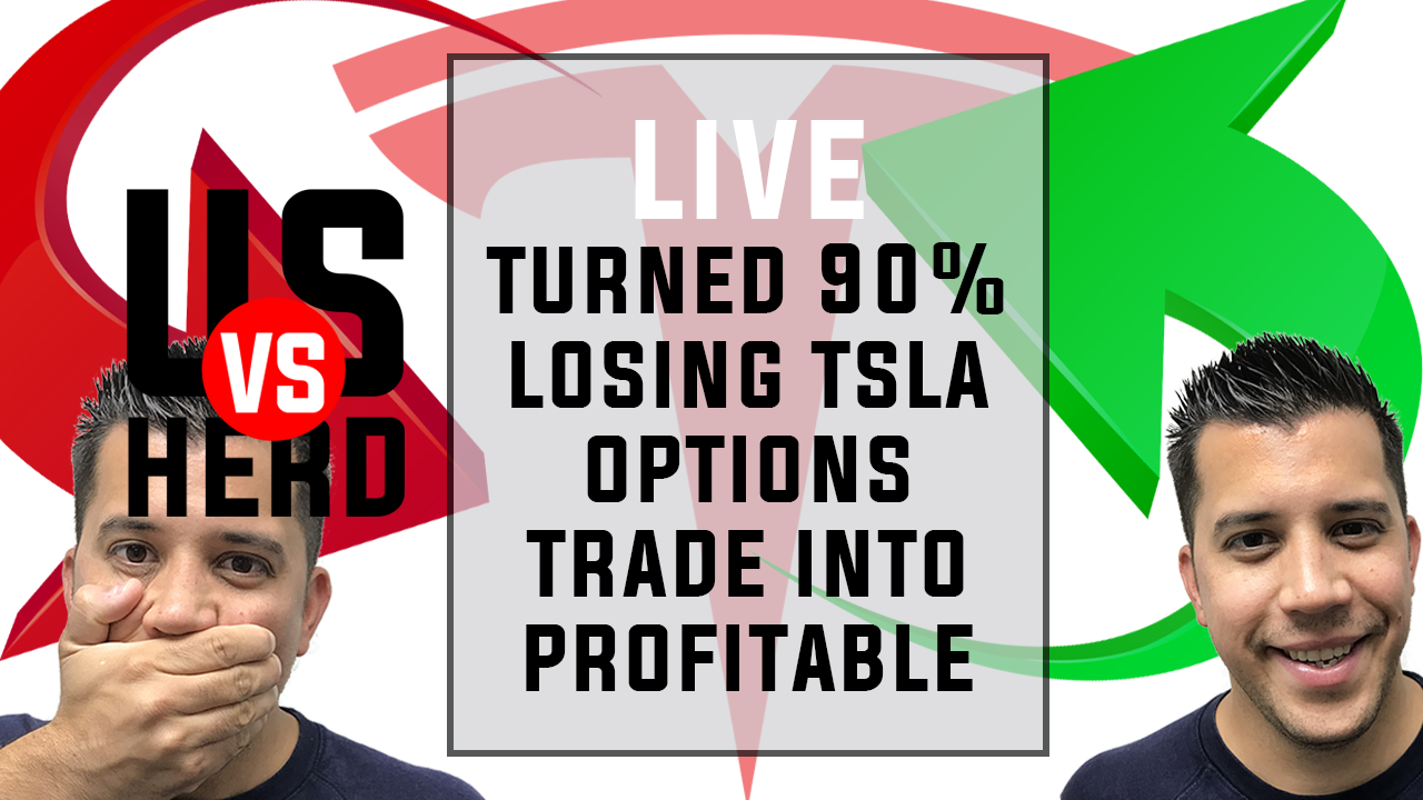 Turned 90% Losing TSLA Options Trade Into Profitable