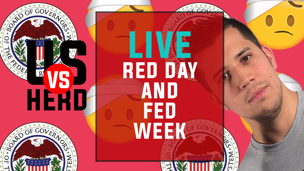 Red Day & Fed Week – Options Trading Live