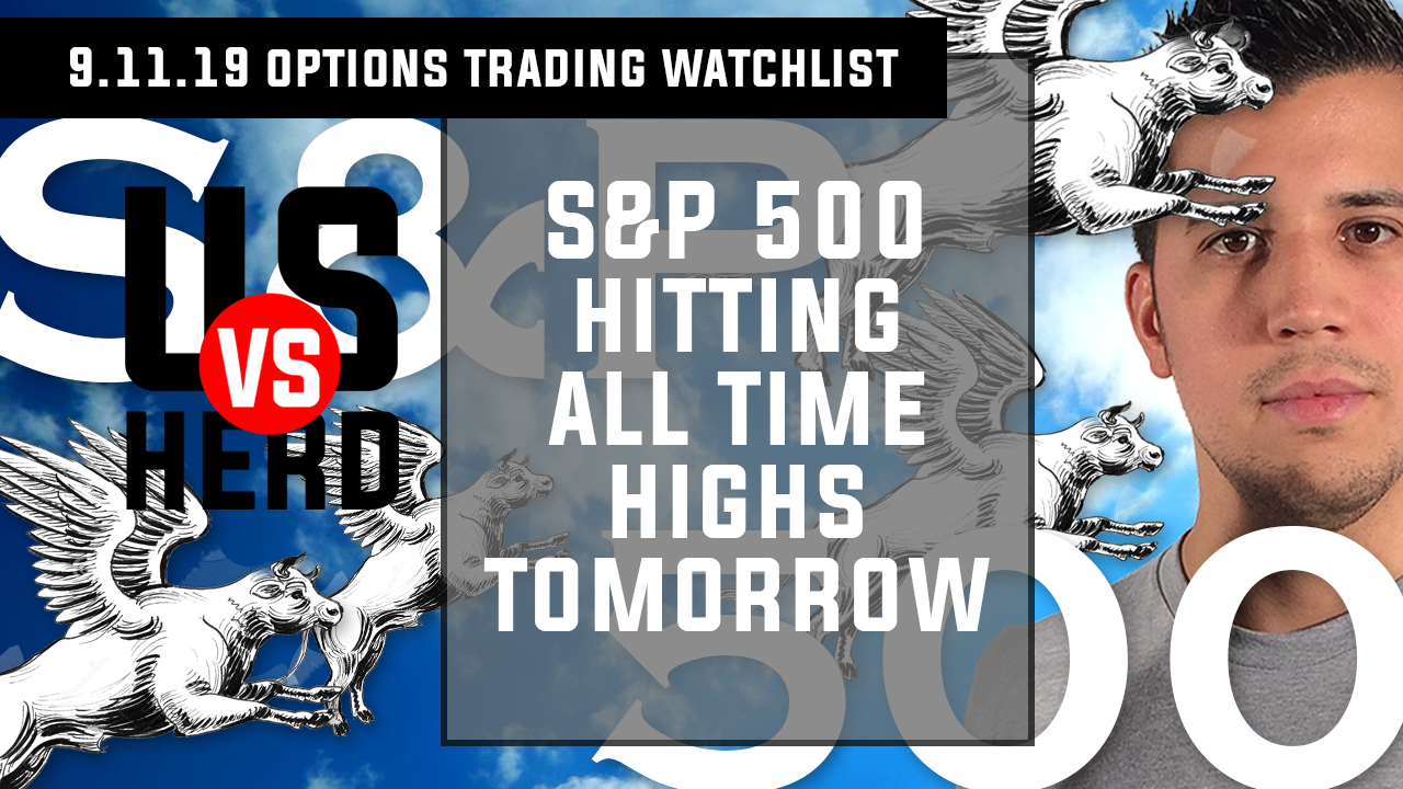 S&P 500 Is Hitting All Time Highs Tomorrow – UvH Options Trading Watchlist