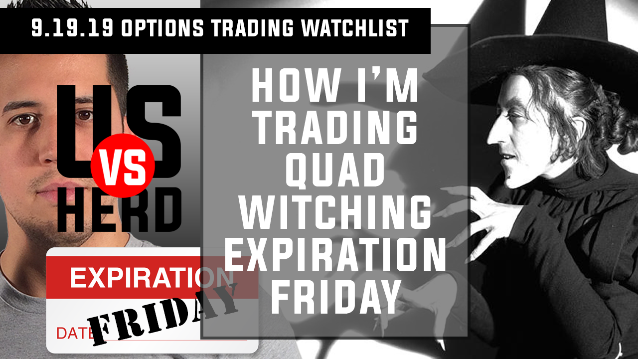How I’m Trading Quad Witching Expiration Friday – UvH Options Trading Watchlist