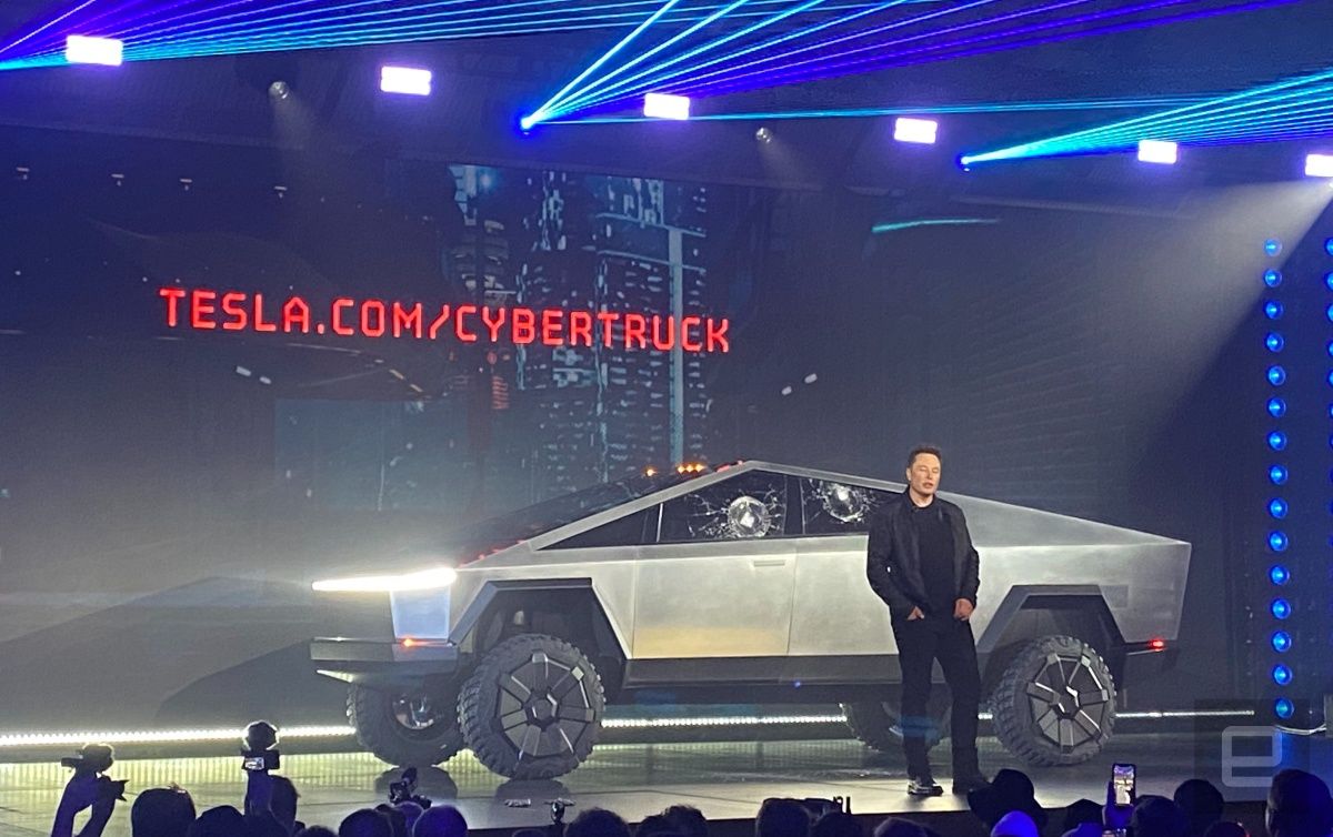 Tesla Unveils New Cybertruck….or….When Your Class Project Goes Horribly Wrong