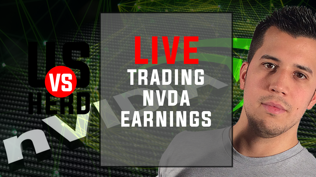 Trading NVDA Earnings – Options Trading Live