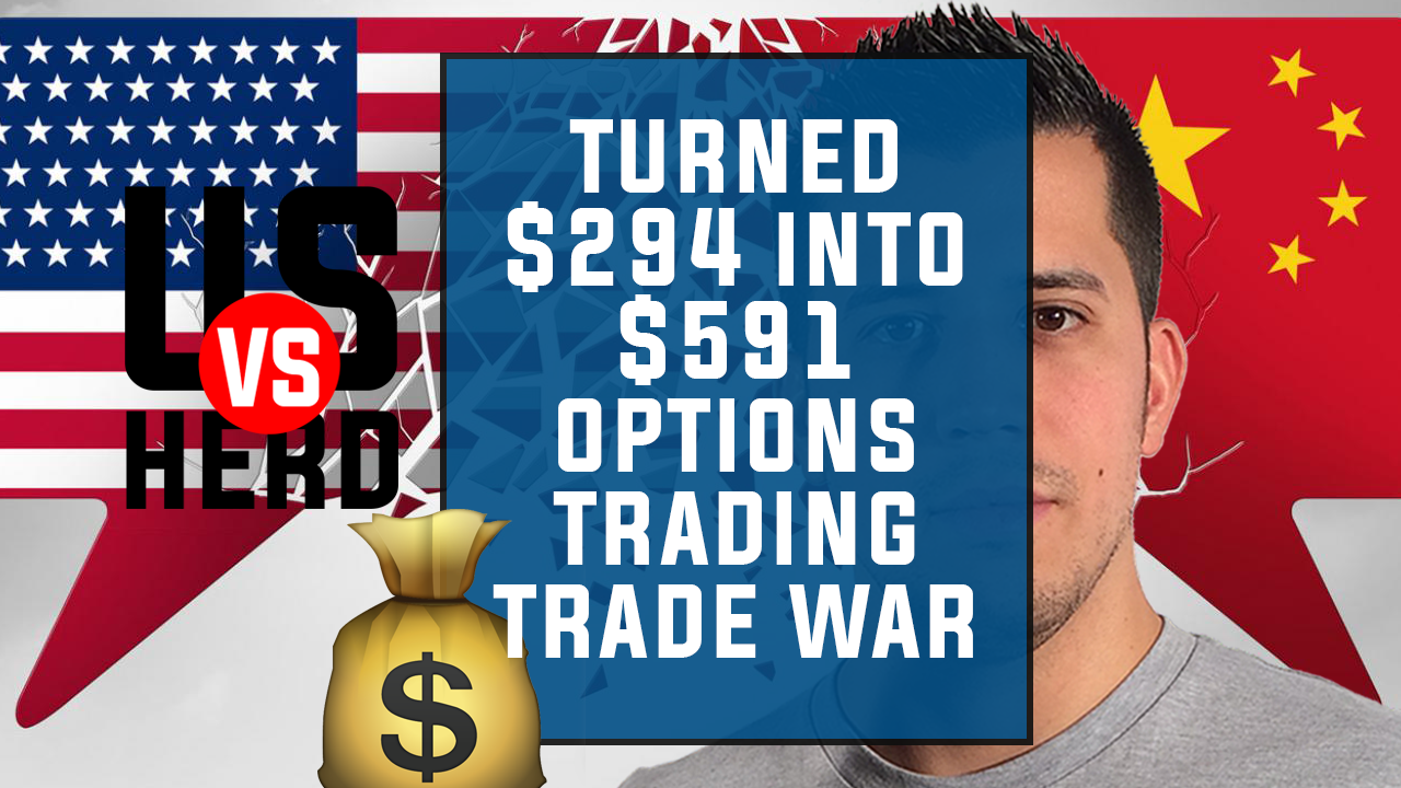 Turned $294 Into $591 Options Trading BABA – Options Trading Live