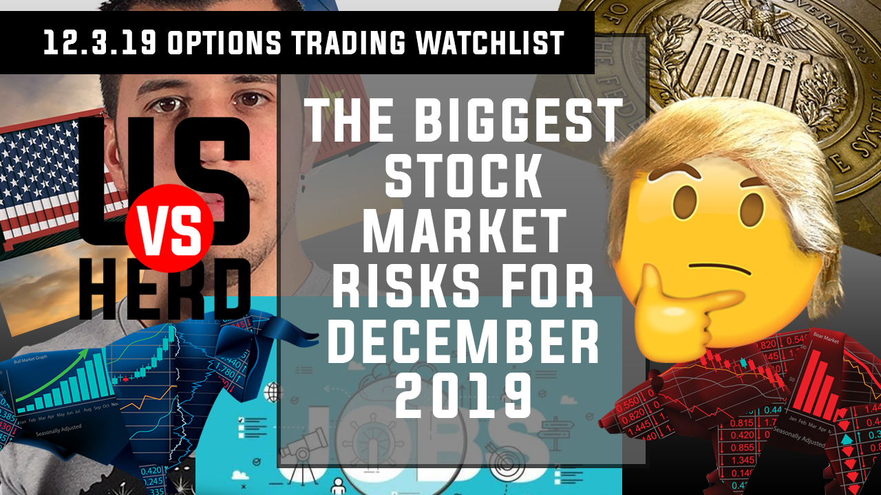 The Biggest Stock Market Risks For December 2019 – UvH Options Trading Watchlist