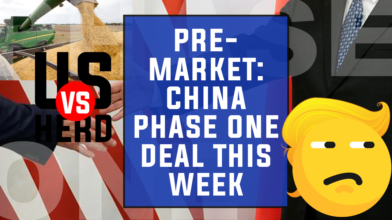 Pre-Market: China Phase One Deal This Week – Options Trading Live
