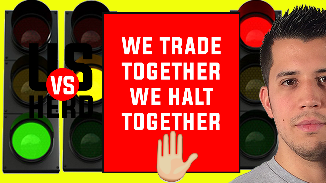 We Trade Together We Halt Together – Options Trading Live – 2020 Stock Market Crash
